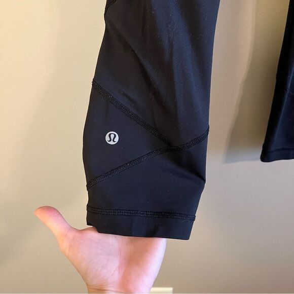 Lululemon Black Pace Rival Crop Full-On Luxtreme 6 - Picture 9 of 14